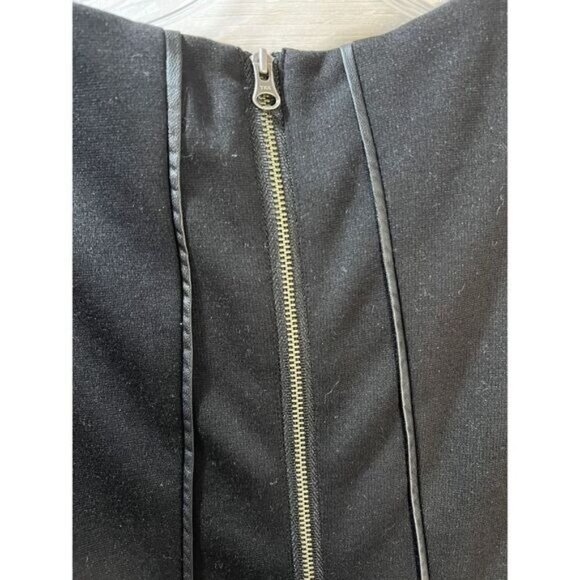 NEW Halogen Faux Leather Trim Sheath Dress | Nordstrom 0P - Picture 6 of 6